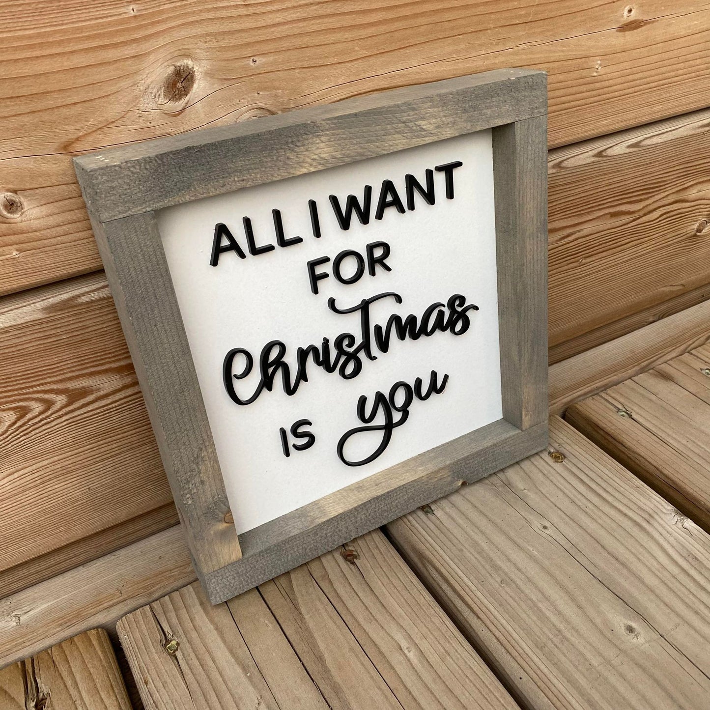 All I Want For Christmas Is You | Wood Sign