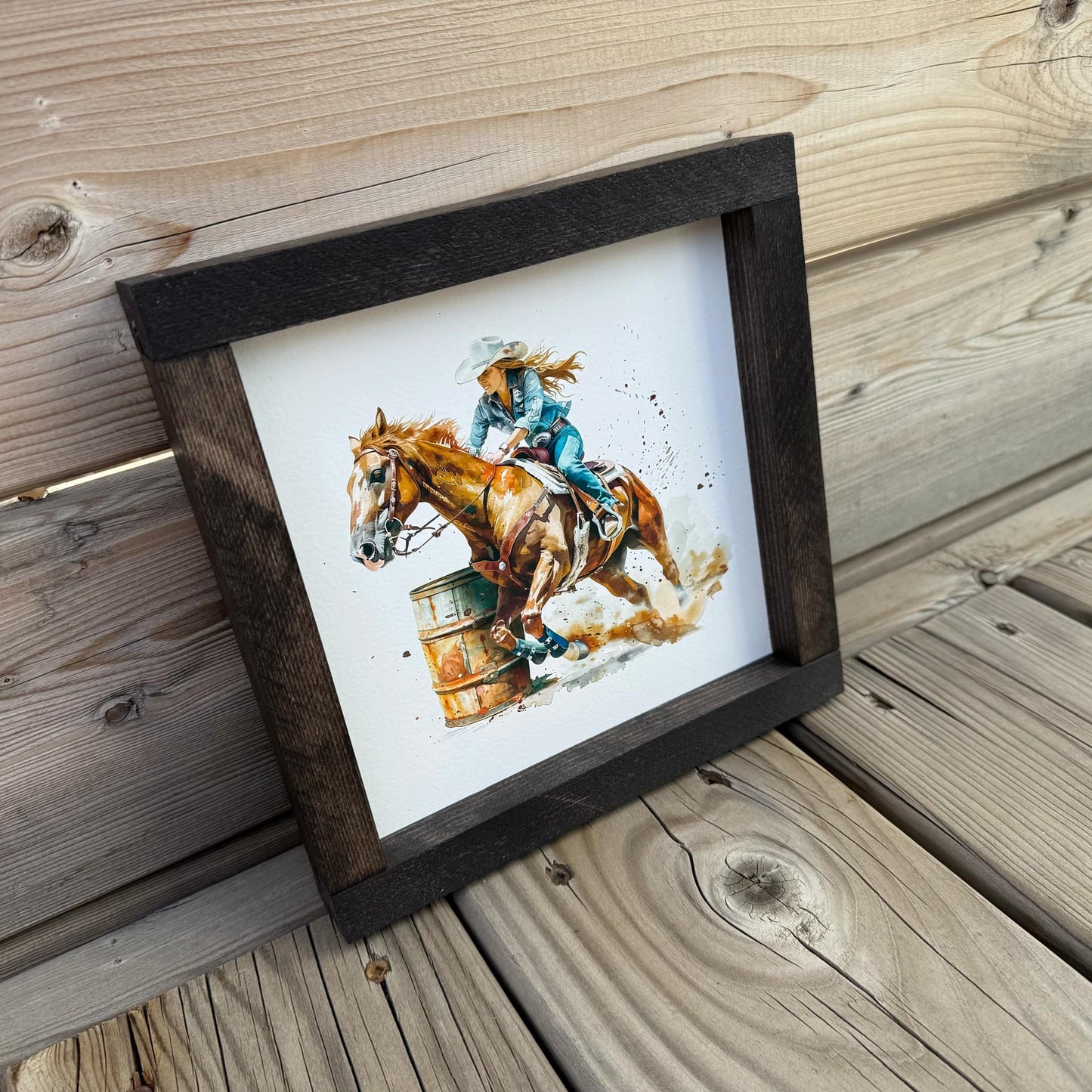 Barrel Racing | Wood Sign
