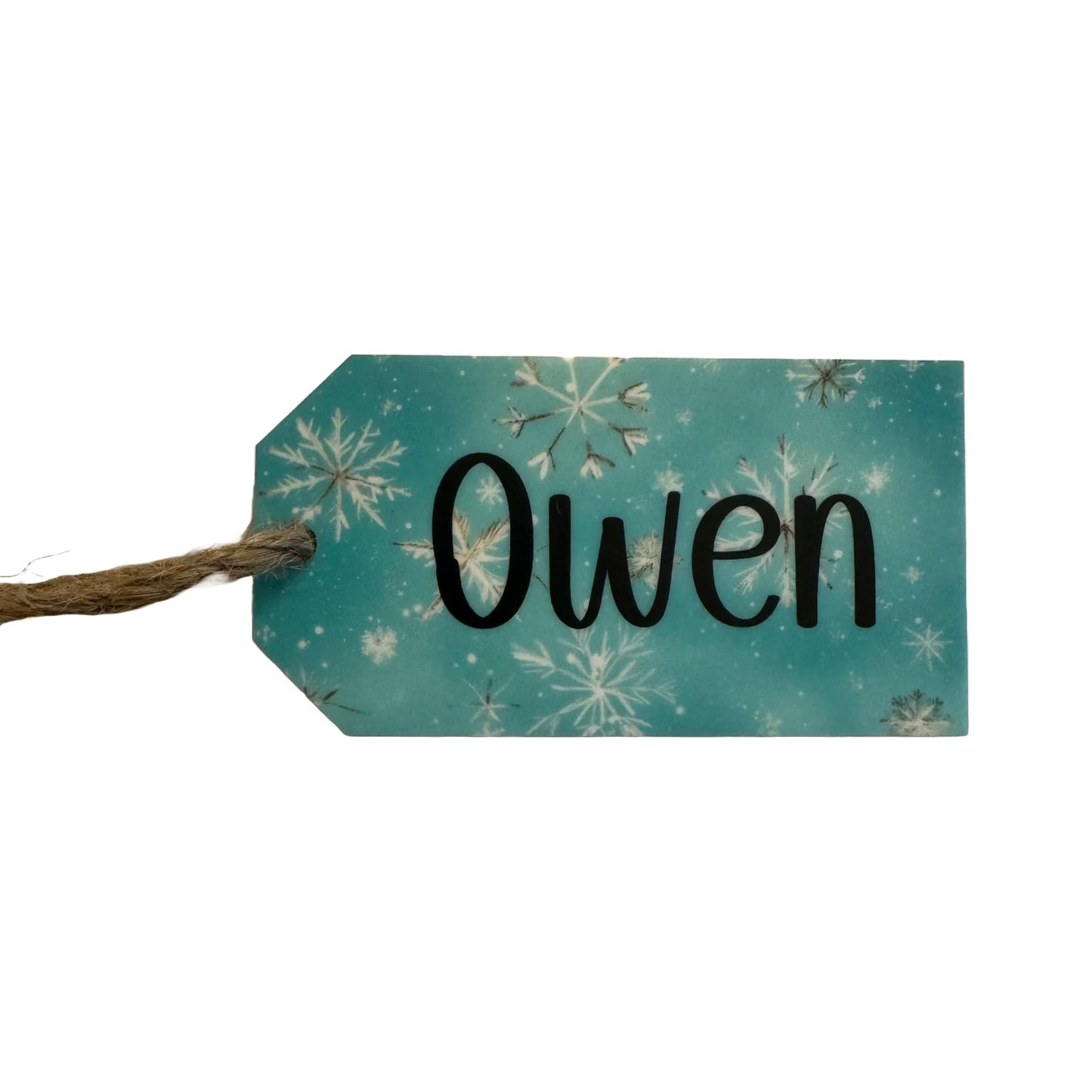 Blue Snowflake | Personalized Acrylic Gift Tag