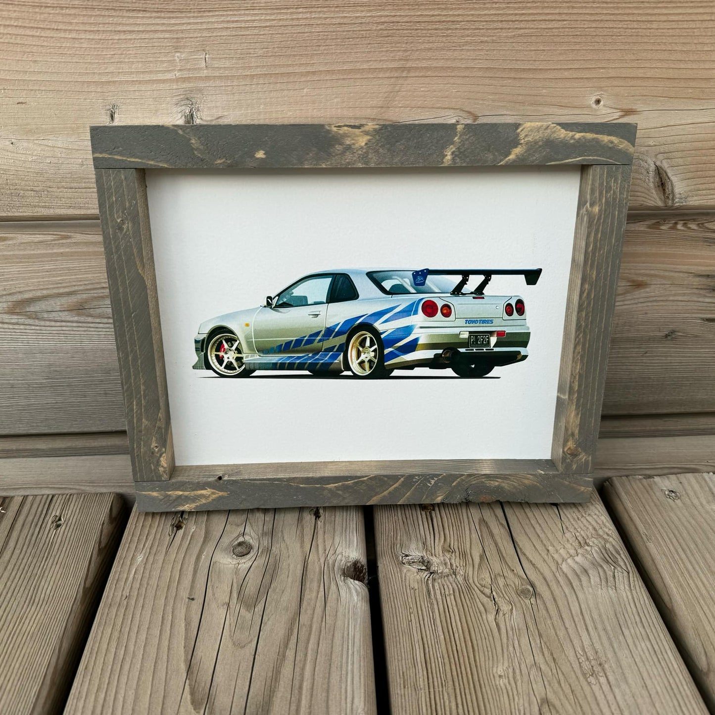 Brian's Skyline | Wood Sign