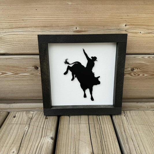Bull Riding | Wood Sign