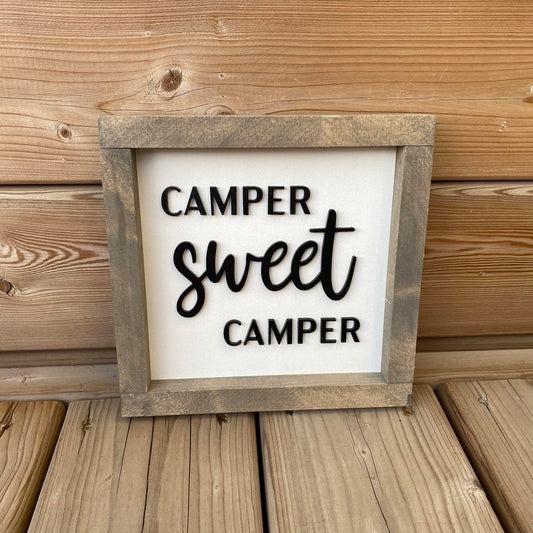 Camper Sweet Camper | Wood Sign
