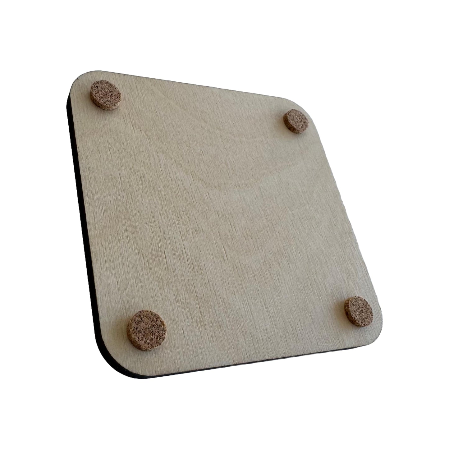 Caffeine + Kindess | Wood Coaster