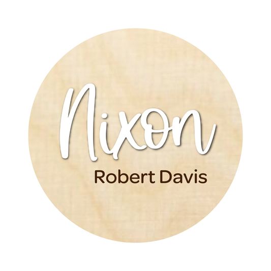 Custom Name | Birth Announcement Sign 3D