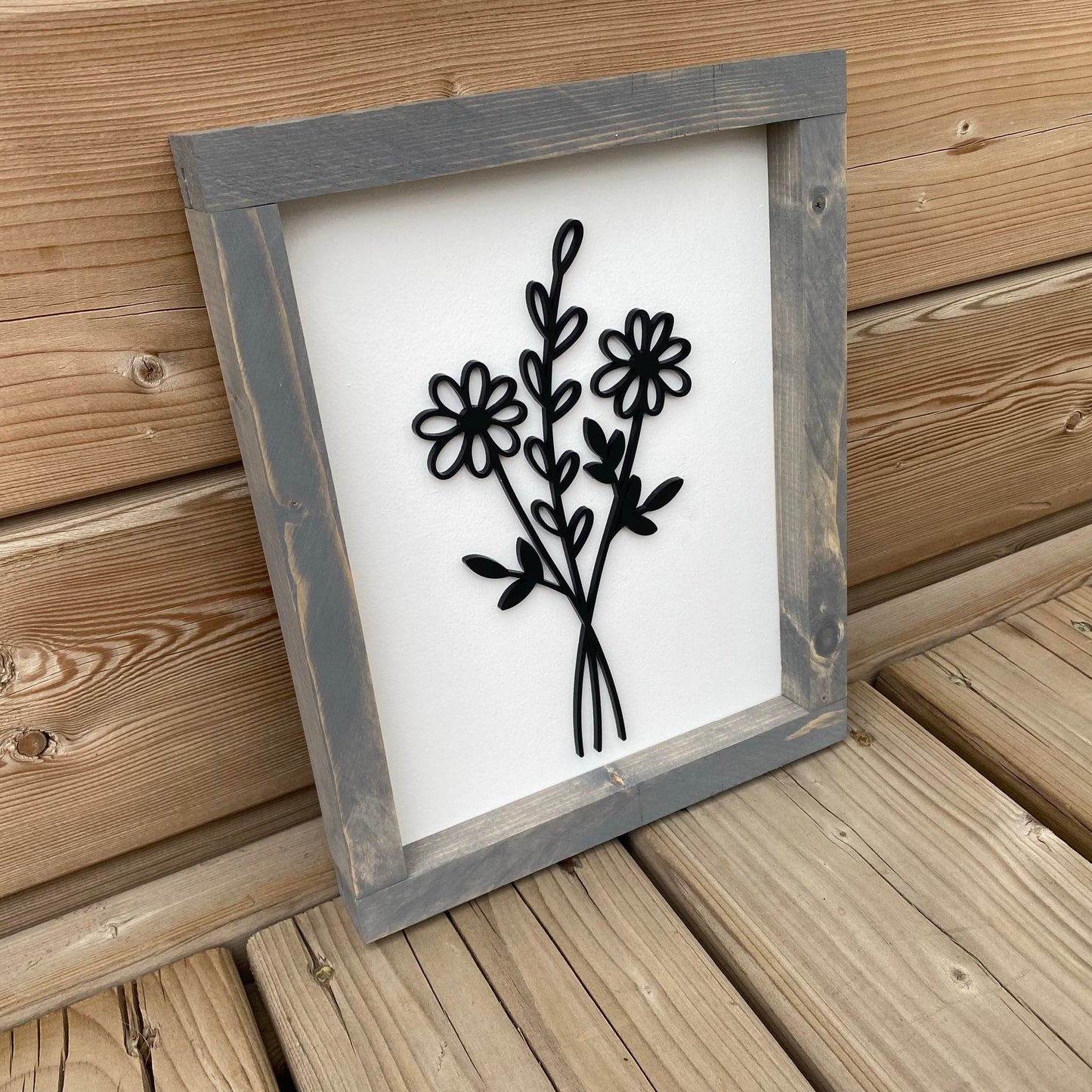 Daisy Bouquet | Wood Sign