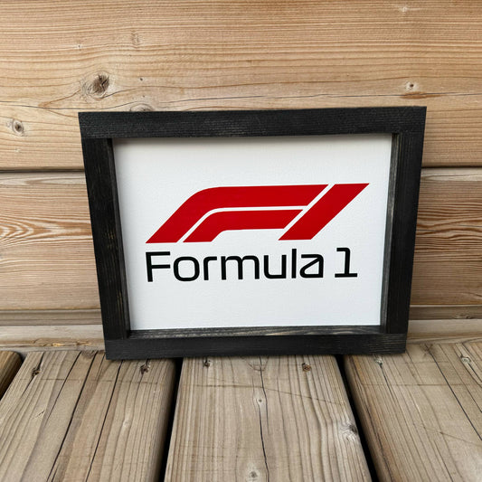 F1 Logo | Wood Sign