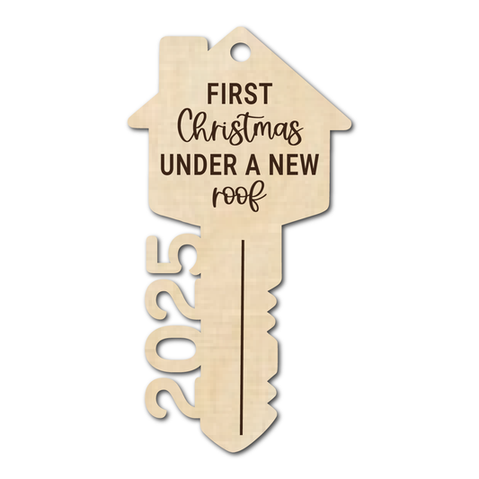 First Christmas Under A New Roof Home Key | 2025 Ornament