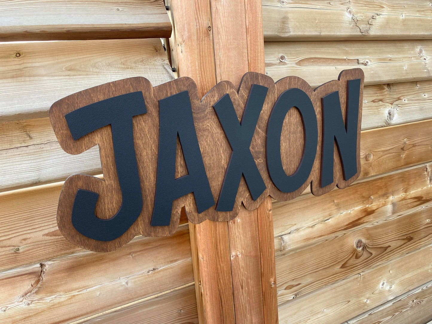 First Name Offset | Custom Nursery Name Wood Sign