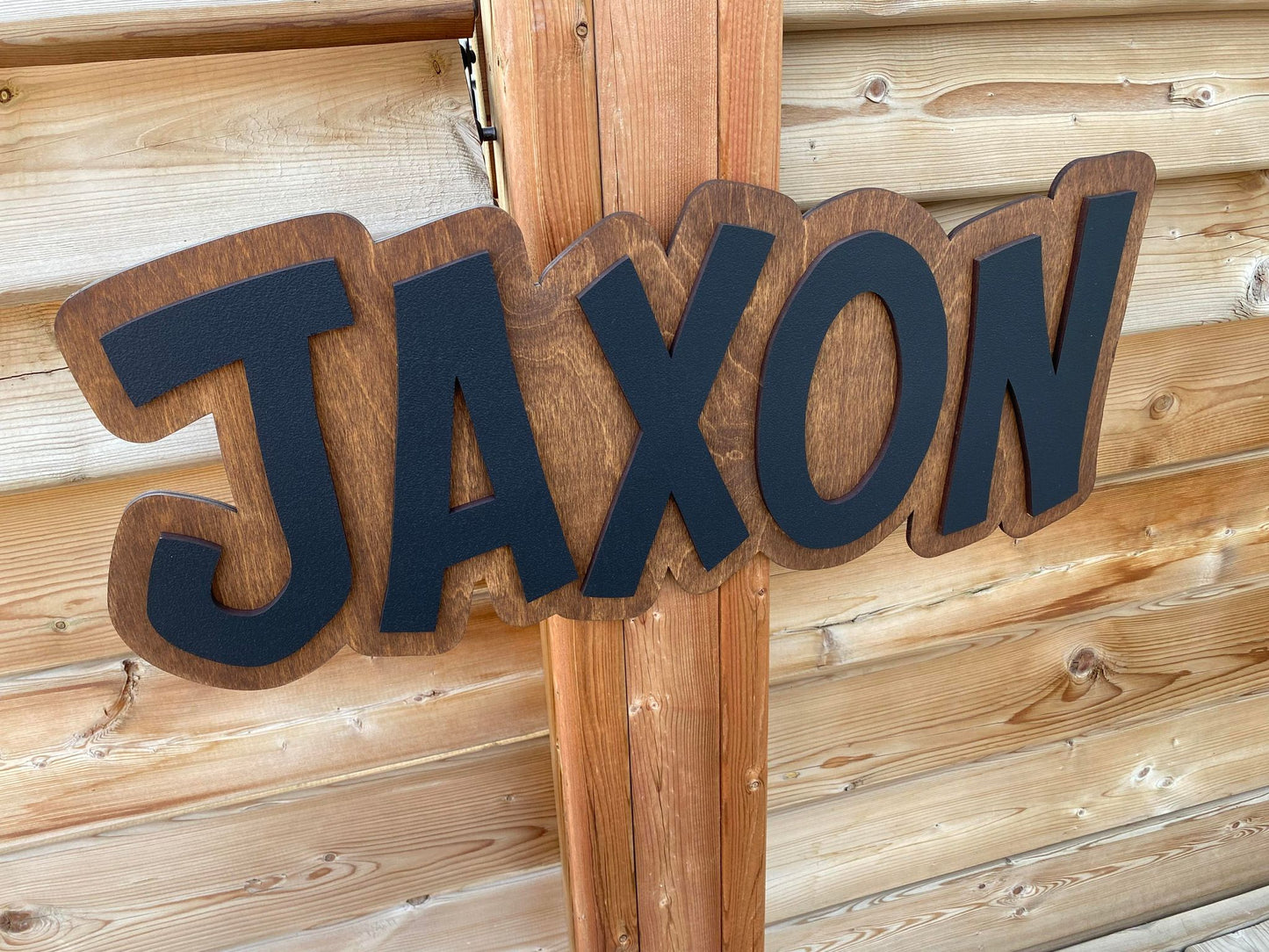 First Name Offset | Custom Nursery Name Wood Sign