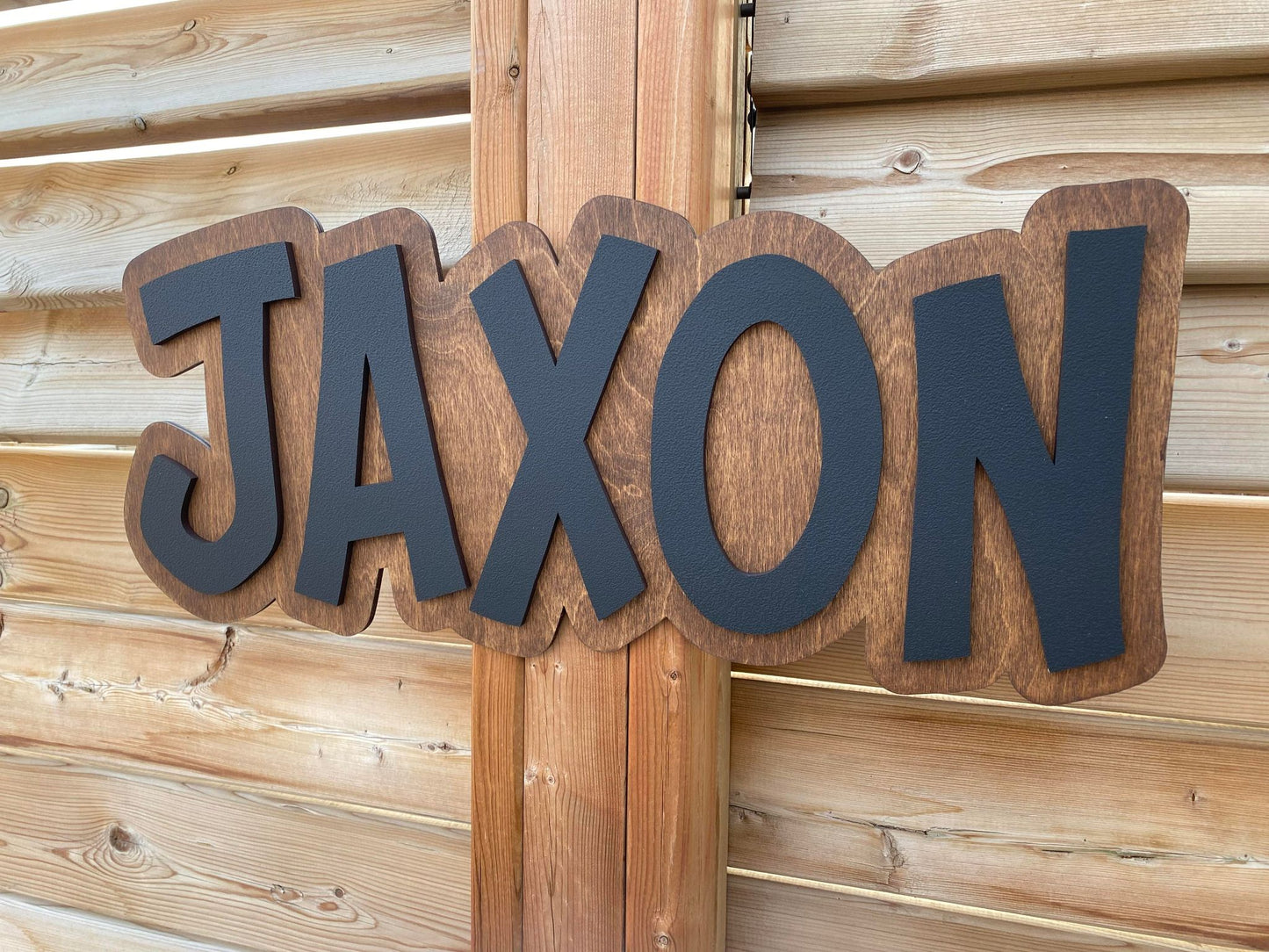 First Name Offset | Custom Nursery Name Wood Sign