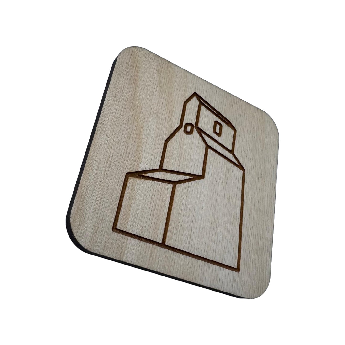 Grain Elevator | Wood Coaster