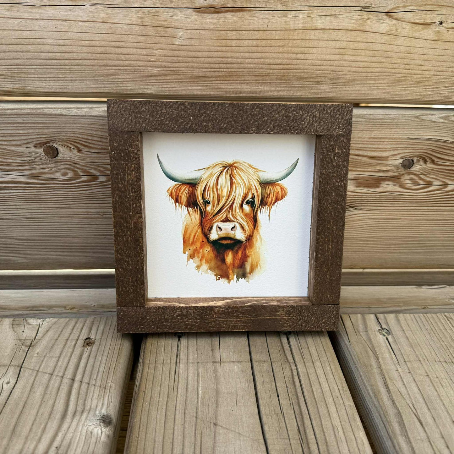Highland Cow Mini | Wood Sign