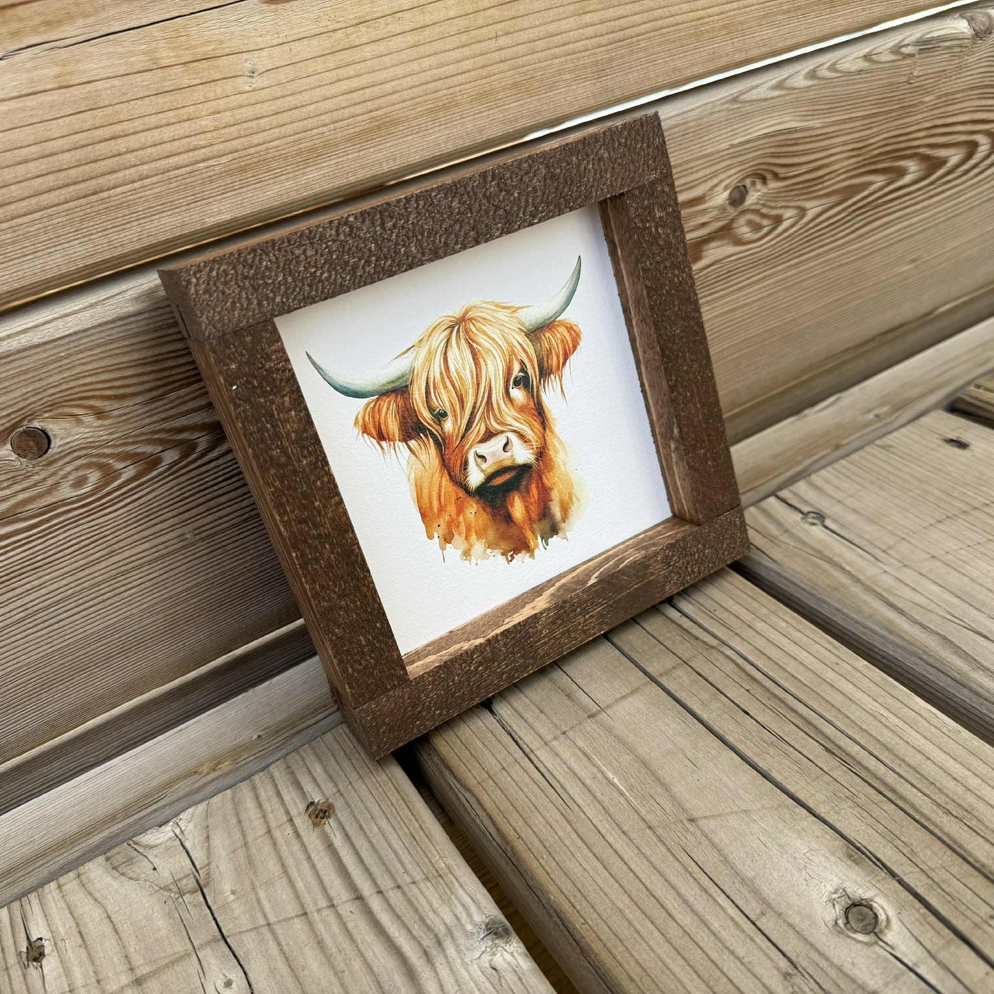 Highland Cow Mini | Wood Sign