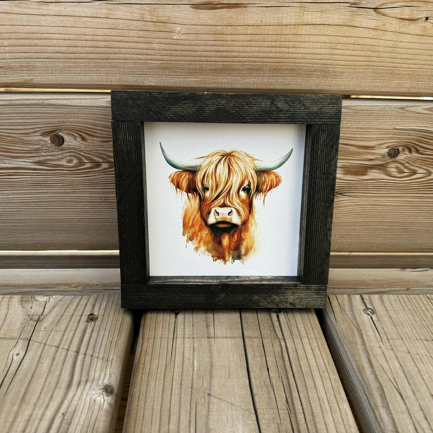 Highland Cow Mini | Wood Sign