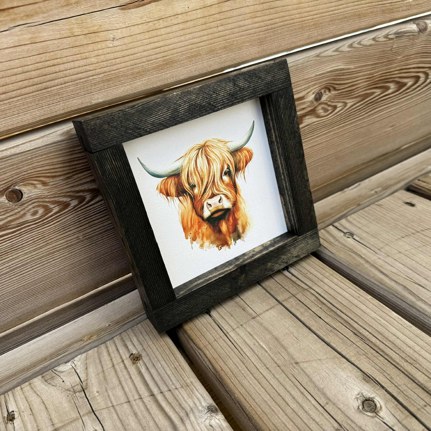 Highland Cow Mini | Wood Sign
