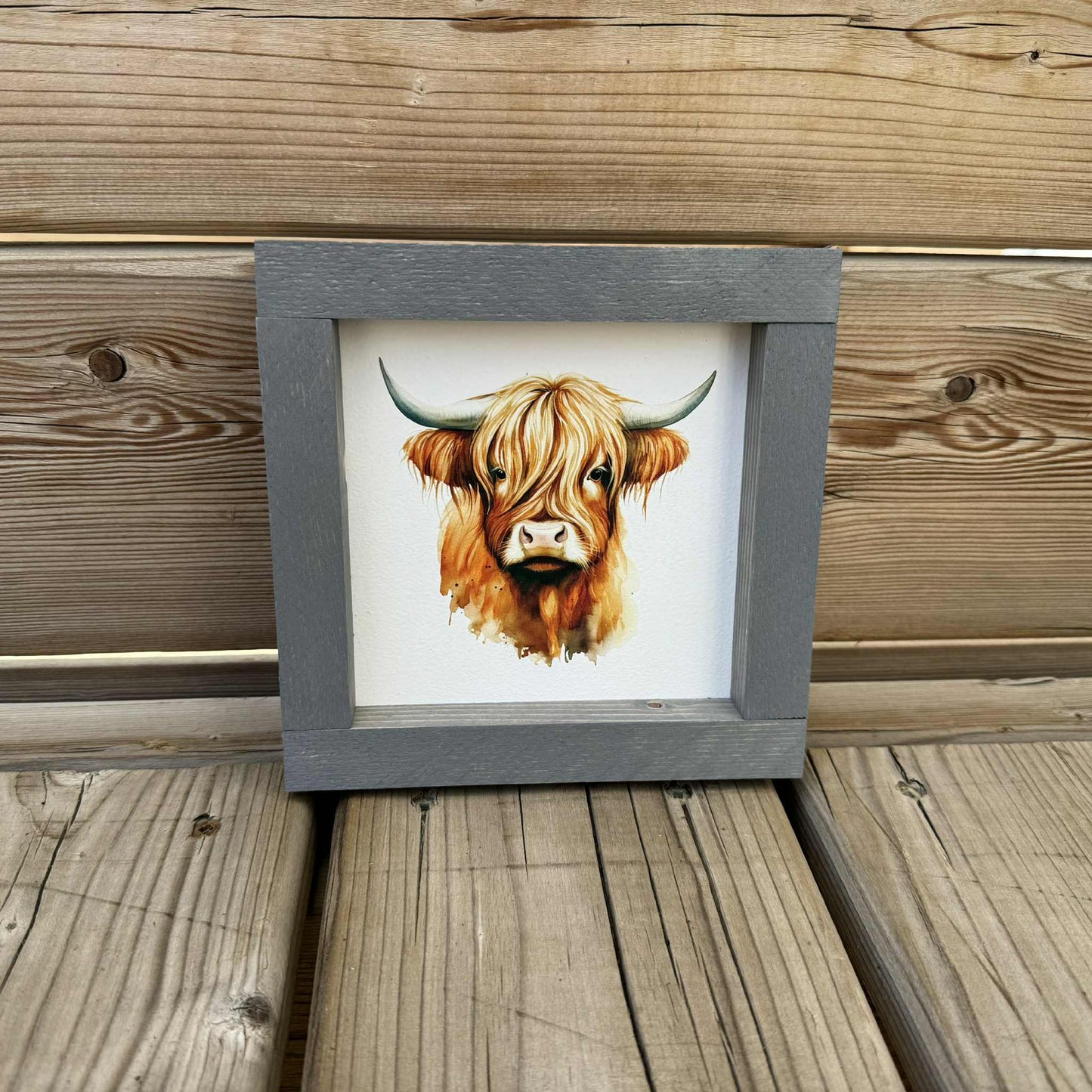 Highland Cow Mini | Wood Sign