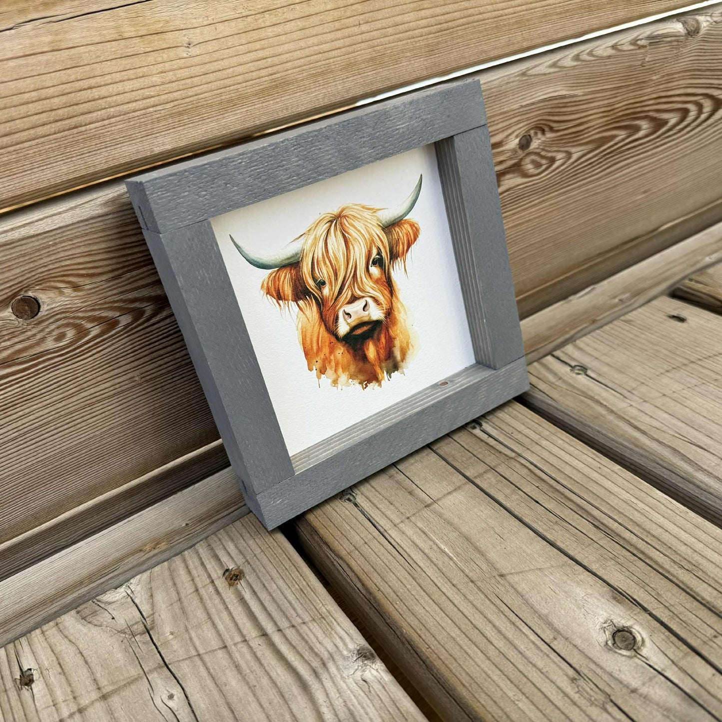 Highland Cow Mini | Wood Sign