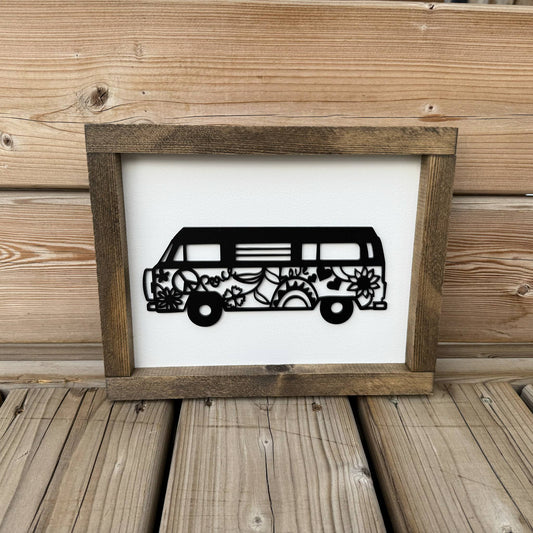 Hippie Bus | Wood Sign