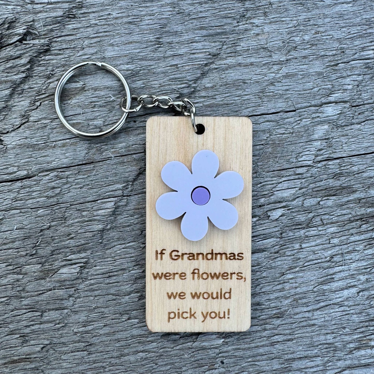If Grandmas Were Flowers | Keychain