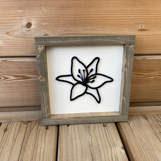 Lily | Wood Sign