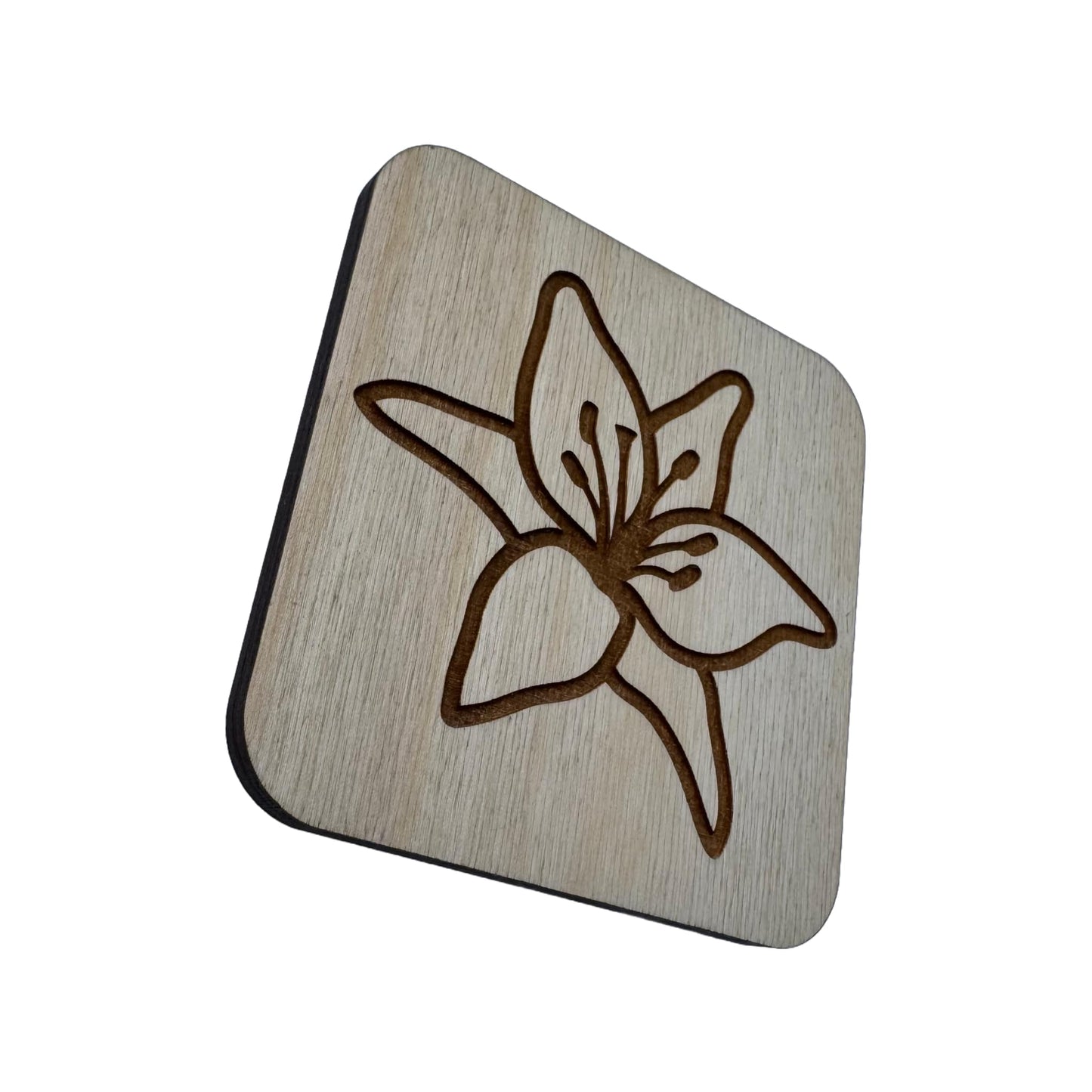 Lily | Wood Coaster
