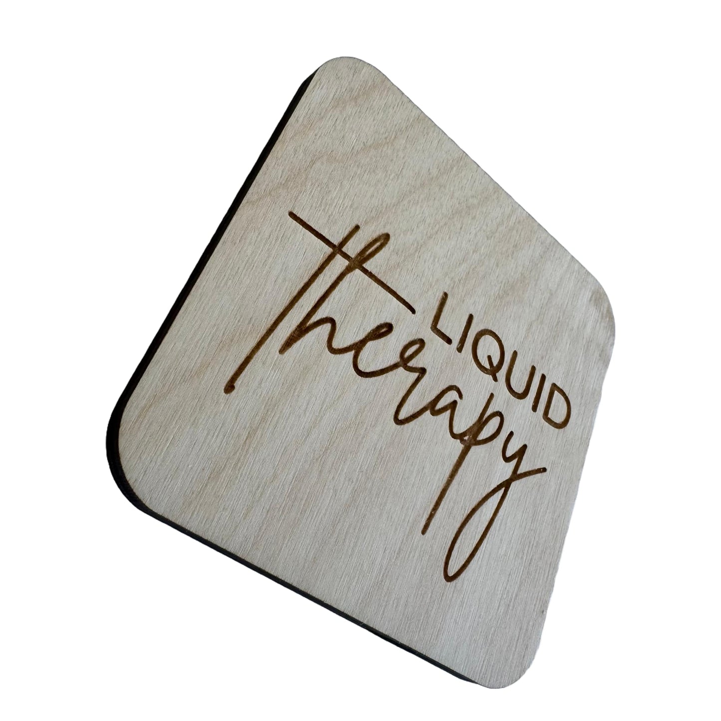 Liquid Therapy | Wood Coaster