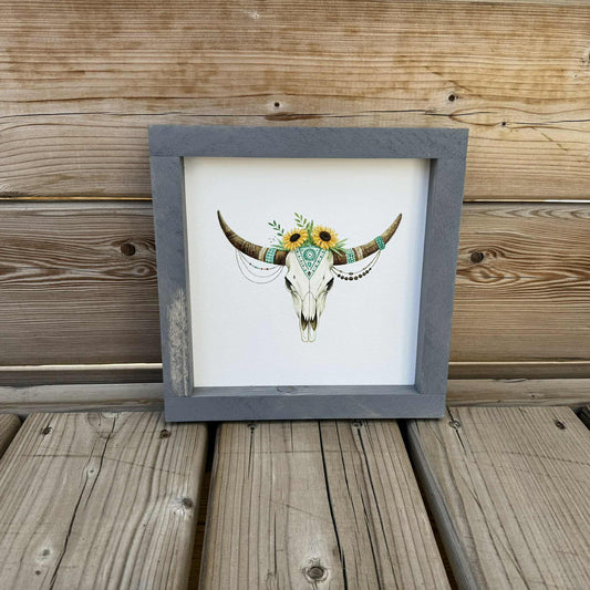 Longhorn Boho | Wood Sign