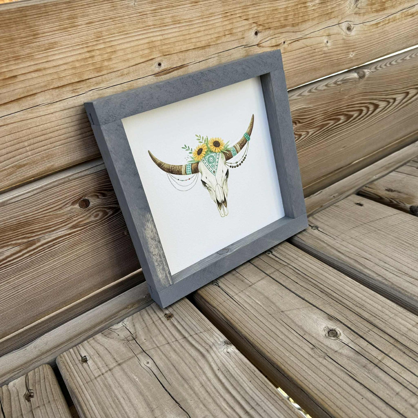 Longhorn Boho | Wood Sign