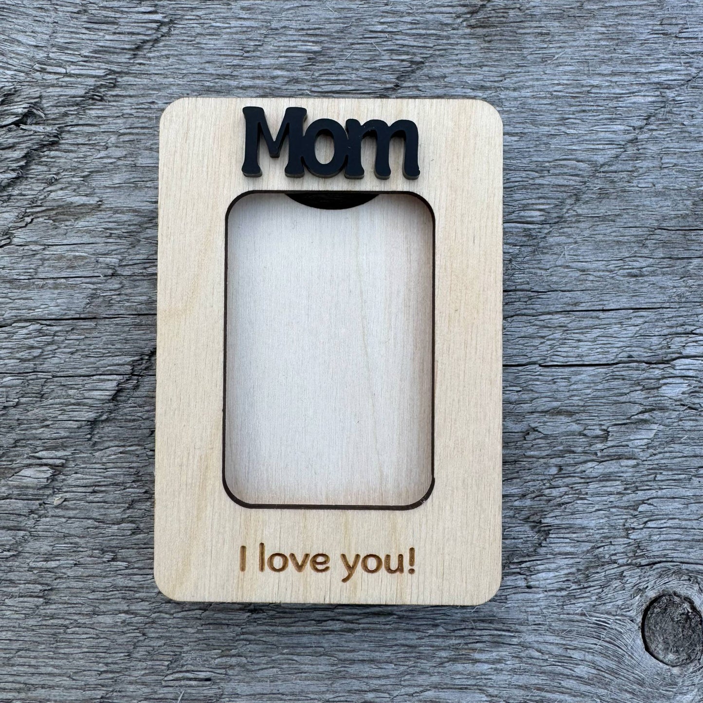 Mom We/I Love You | Mini Picture Frame Magnet