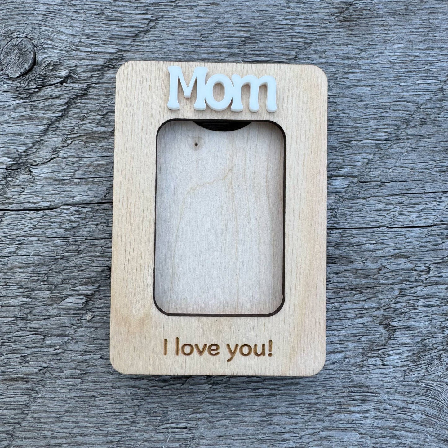 Mom We/I Love You | Mini Picture Frame Magnet