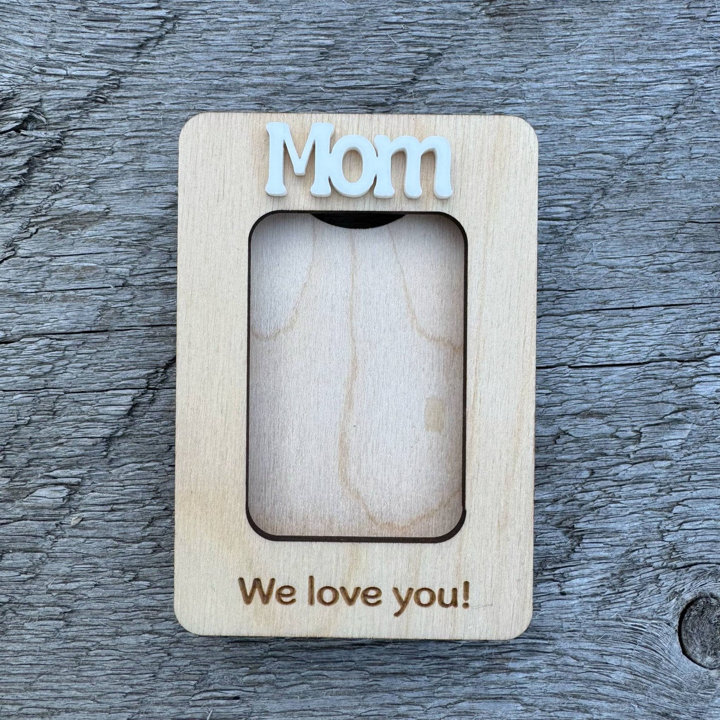 Mom We/I Love You | Mini Picture Frame Magnet