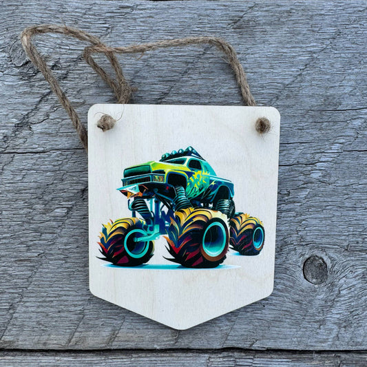 Monster Truck | Mini Pendant Sign