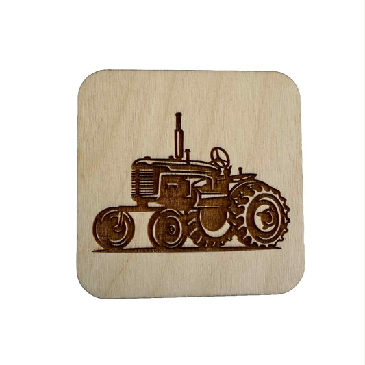 Old Tractor | Wood Coaster