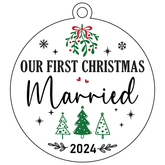 First Christmas Married | Ornament