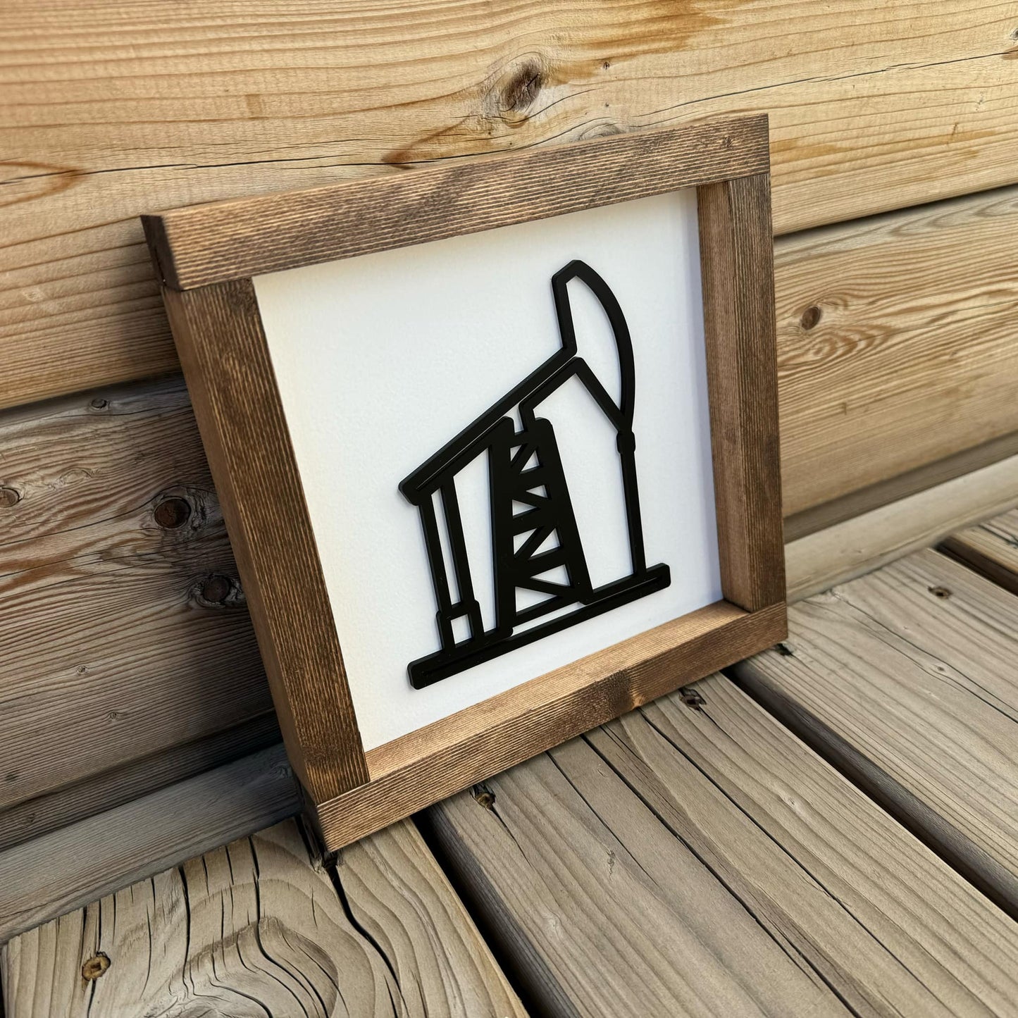 Pump Jack | Wood Sign