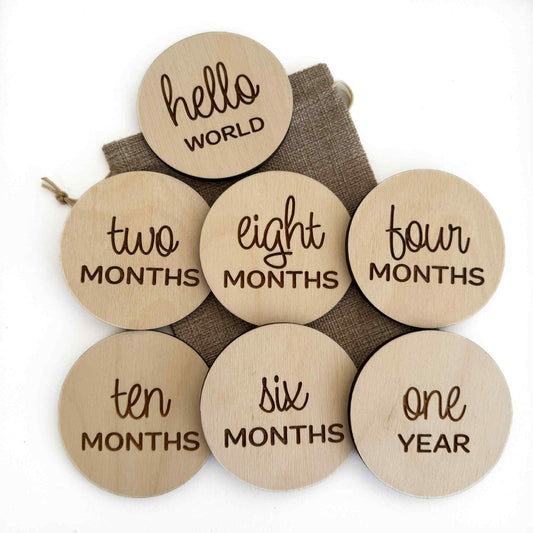 Round Elegant | Monthly Milestone Set