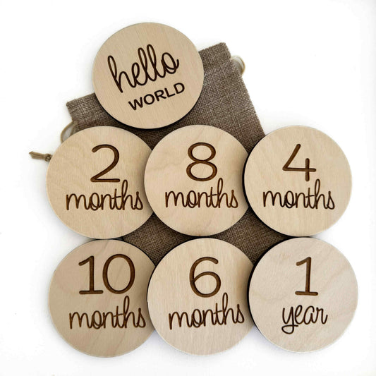 Round Modern | Monthly Milestone Set