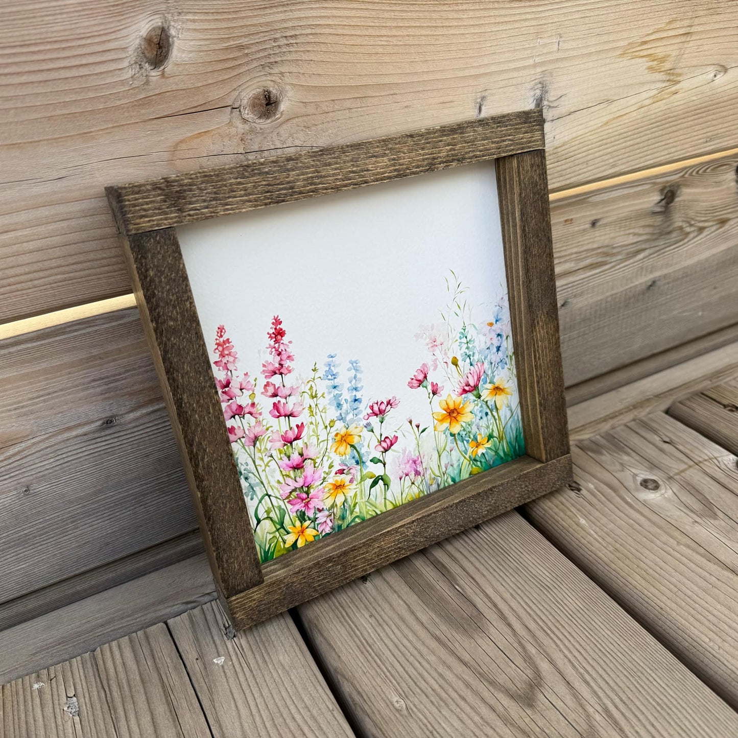 Spring Wildflowers | Wood Sign