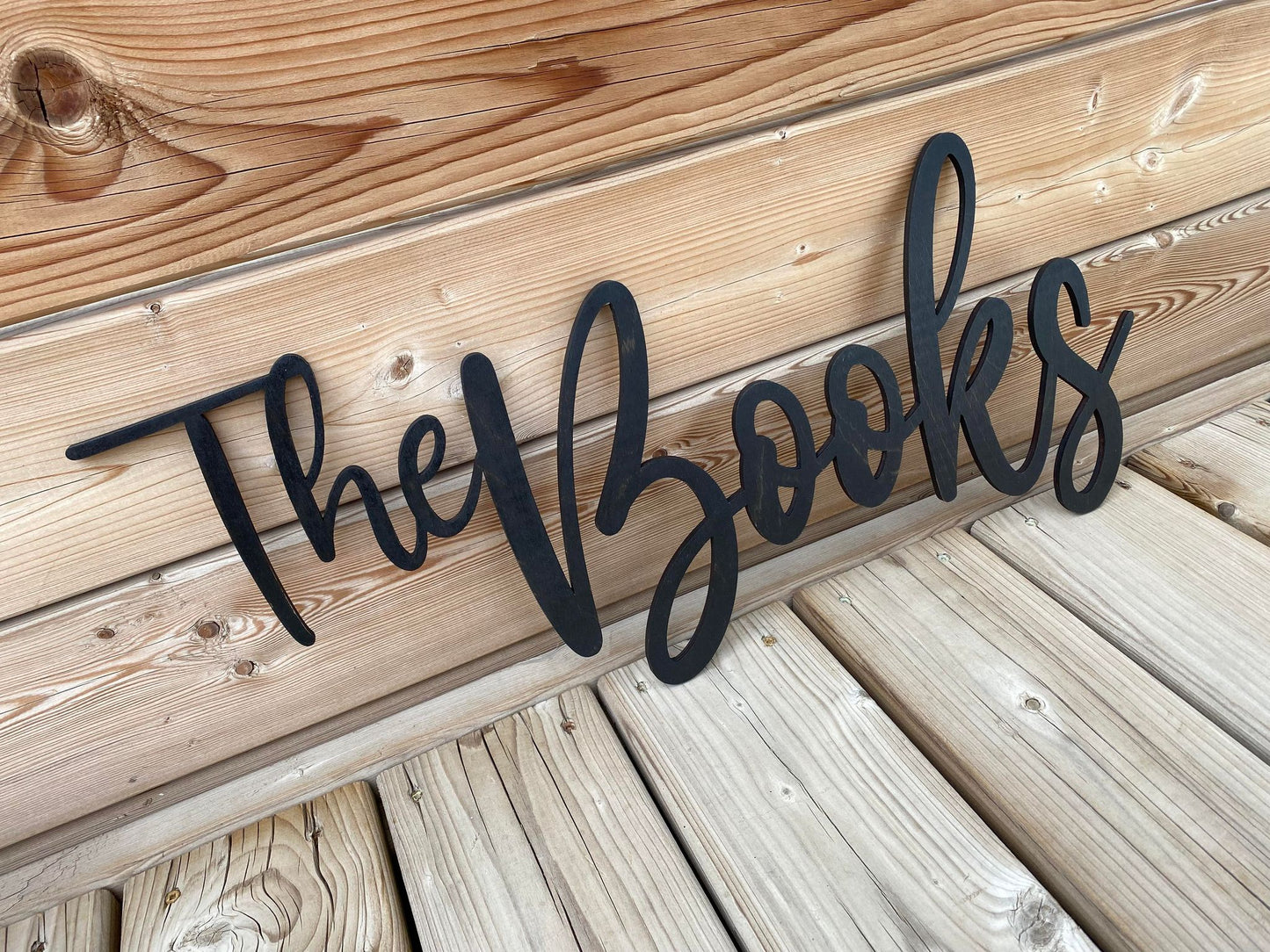 "The" Last Name Cutout | Custom Name Wood Sign