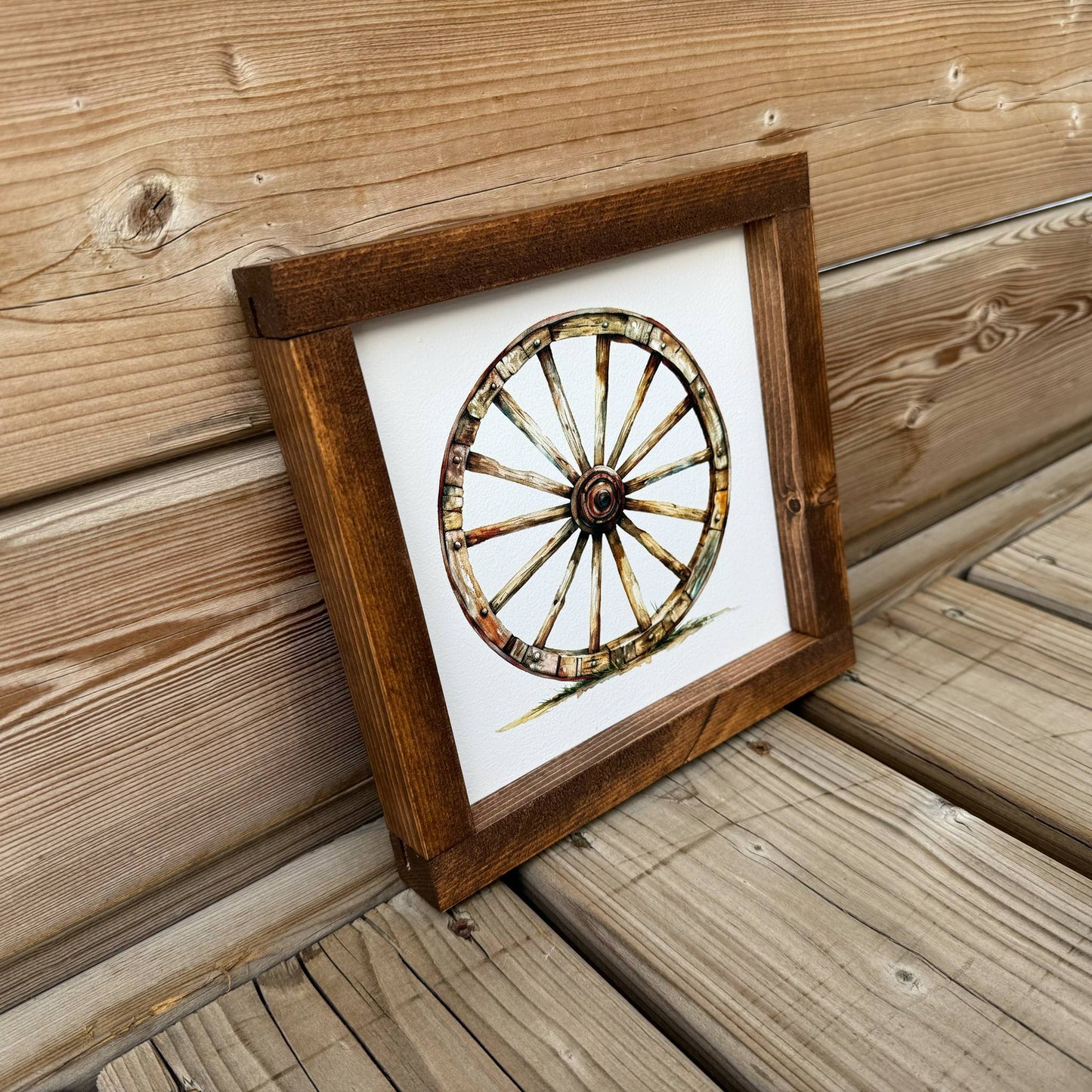 Wagon Wheel | Wood Sign
