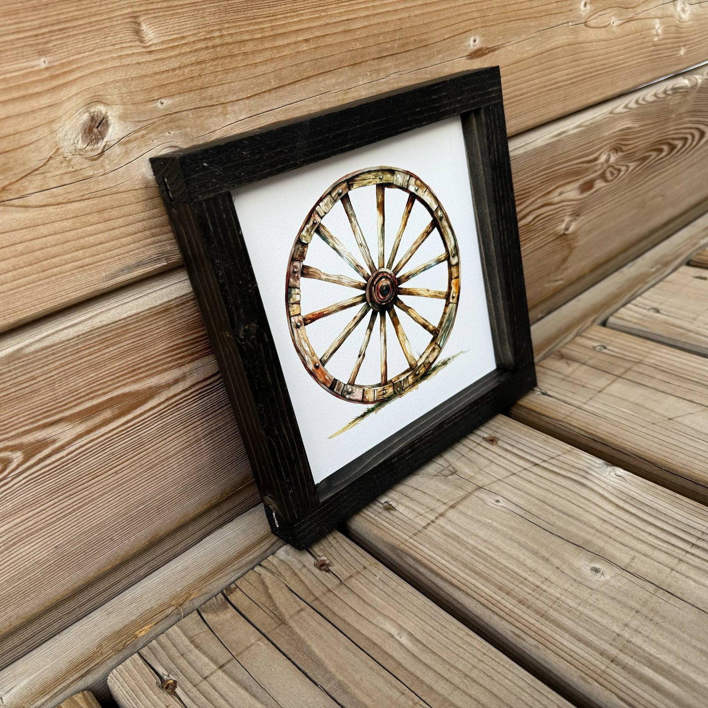 Wagon Wheel | Wood Sign