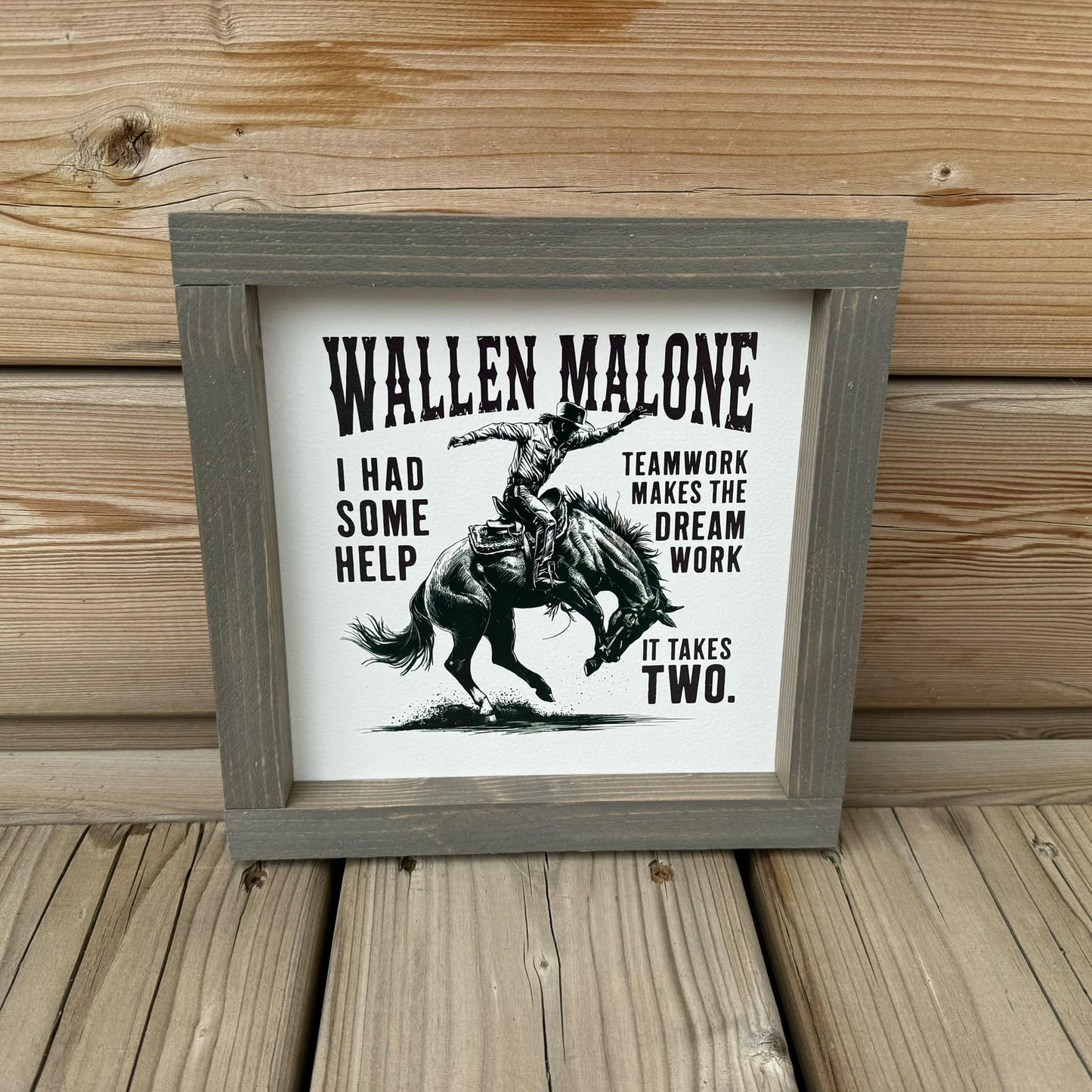 Wallen Malone | Wood Sign