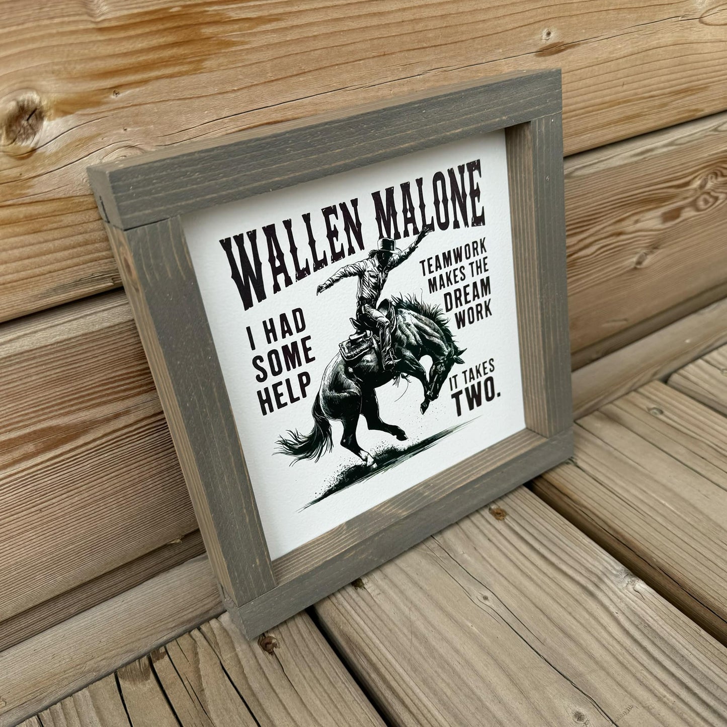 Wallen Malone | Wood Sign