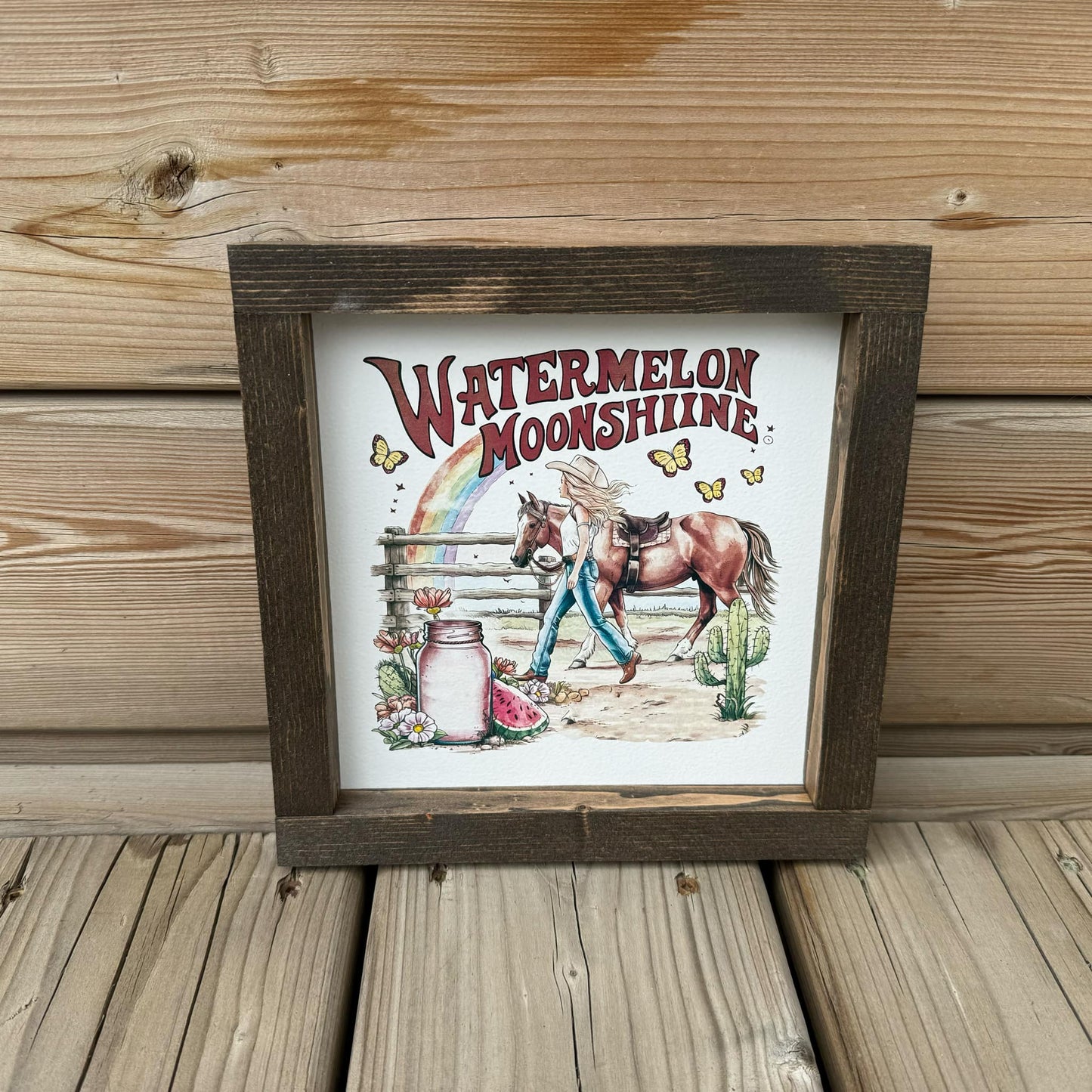 Watermelon Moonshine | Wood Sign