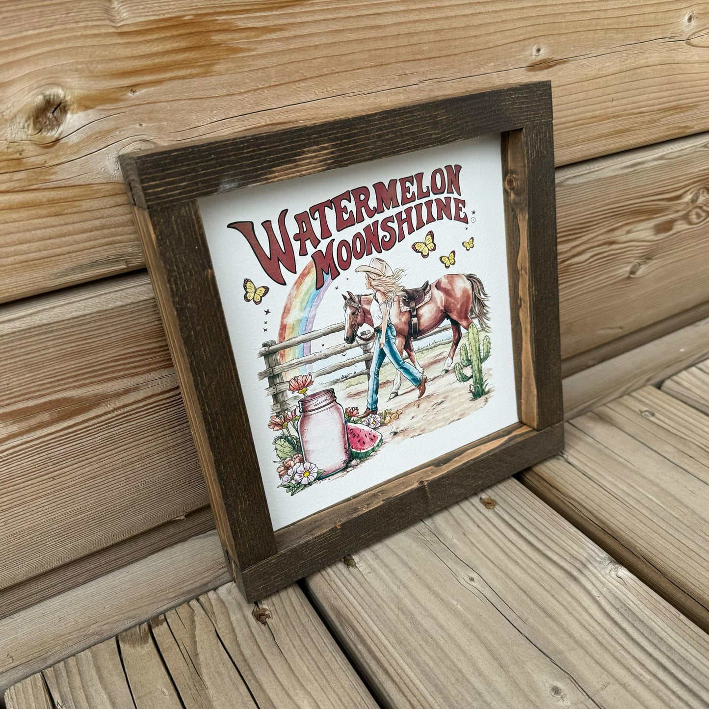 Watermelon Moonshine | Wood Sign