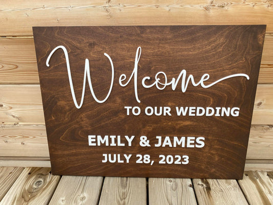 Welcome To Our Wedding | Custom Wood Sign