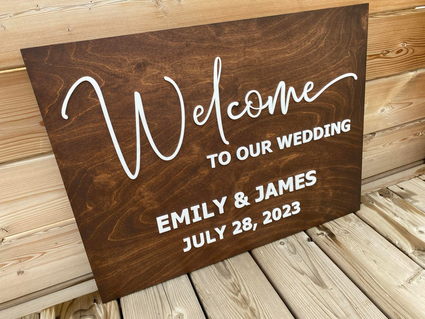 Welcome To Our Wedding | Custom Wood Sign