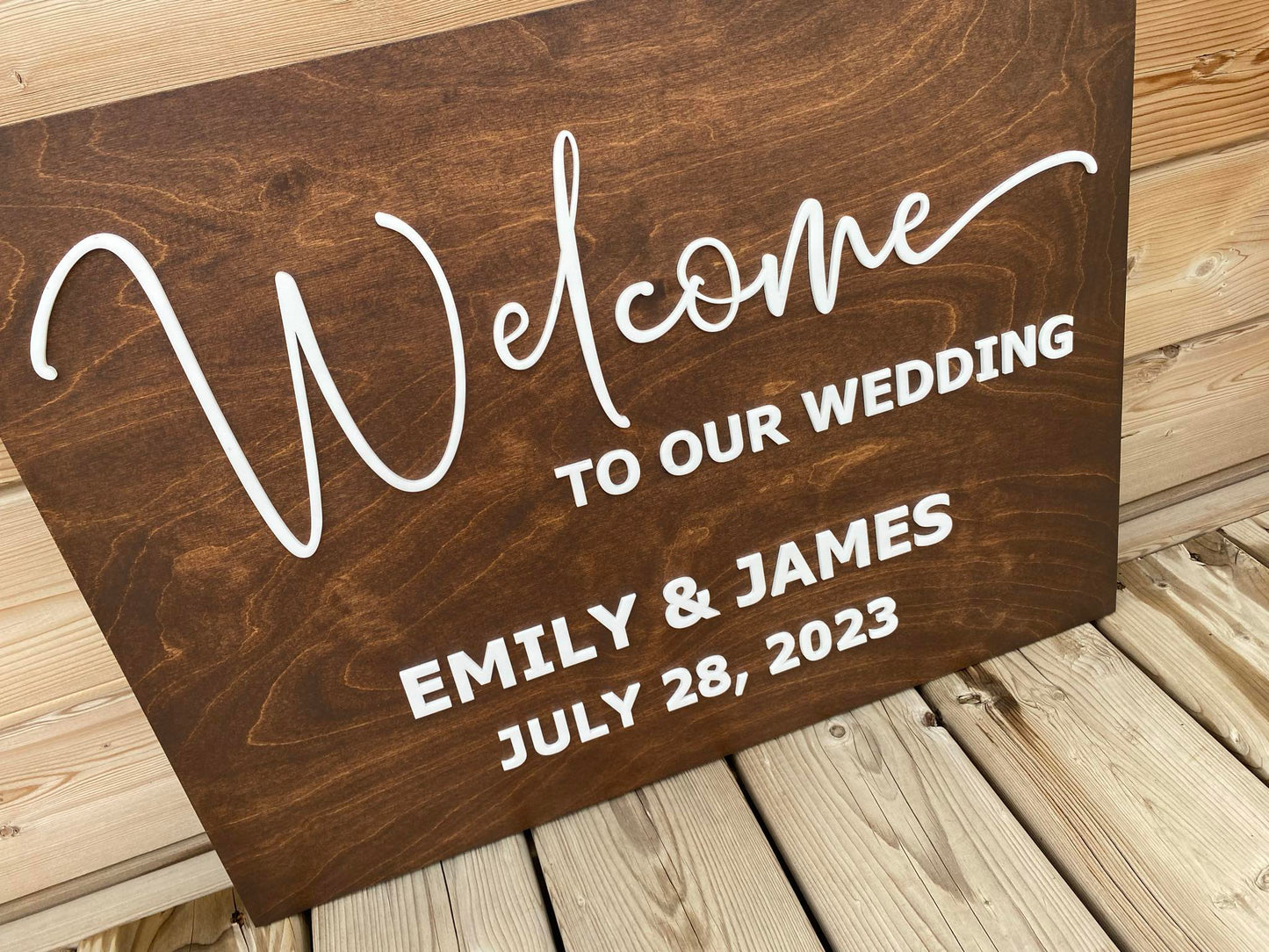 Welcome To Our Wedding | Custom Wood Sign