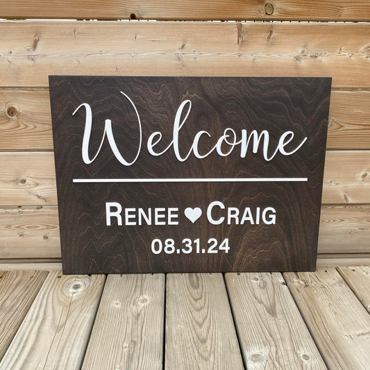 Welcome Wedding | Custom Wood Sign