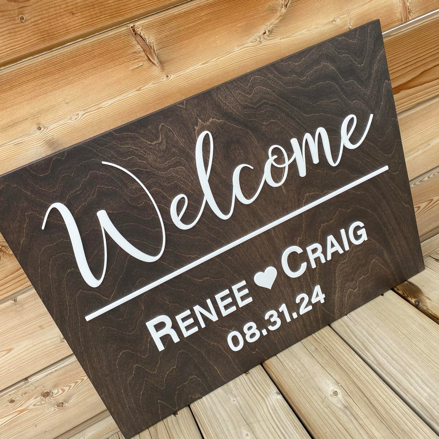 Welcome Wedding | Custom Wood Sign